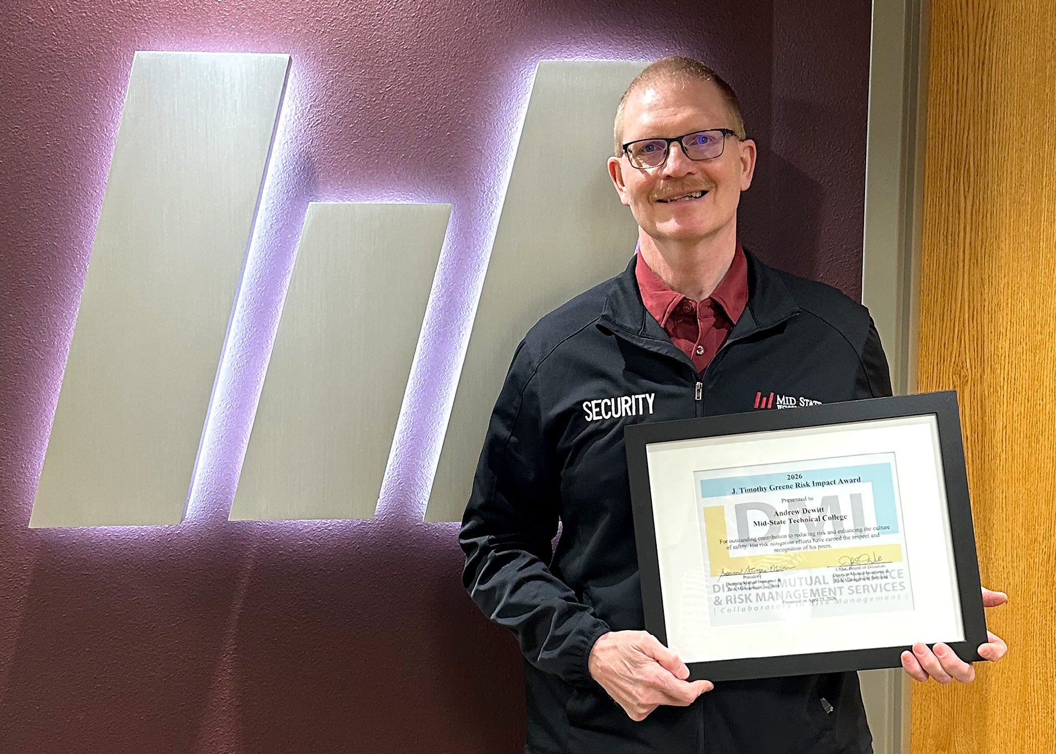 Mid-State Technical College director wins award for campus safety