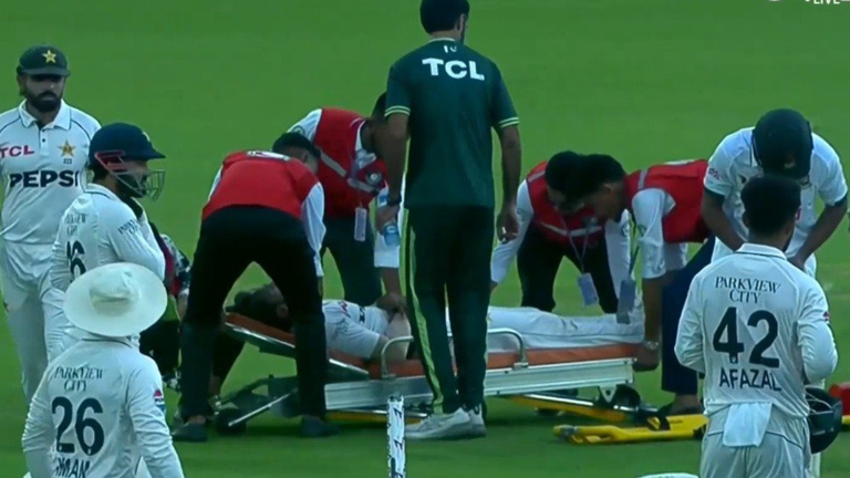Hasan Ali abandona el campo en camilla tras sufrir una lesión en la cabeza durante el segundo partido de prueba entre Bangladesh y Pakistán – ver