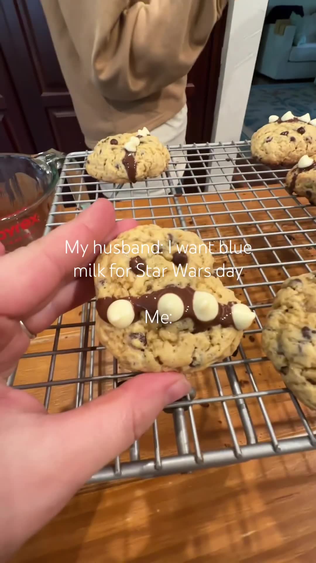 Celebrating with homemade baking and playful commentary