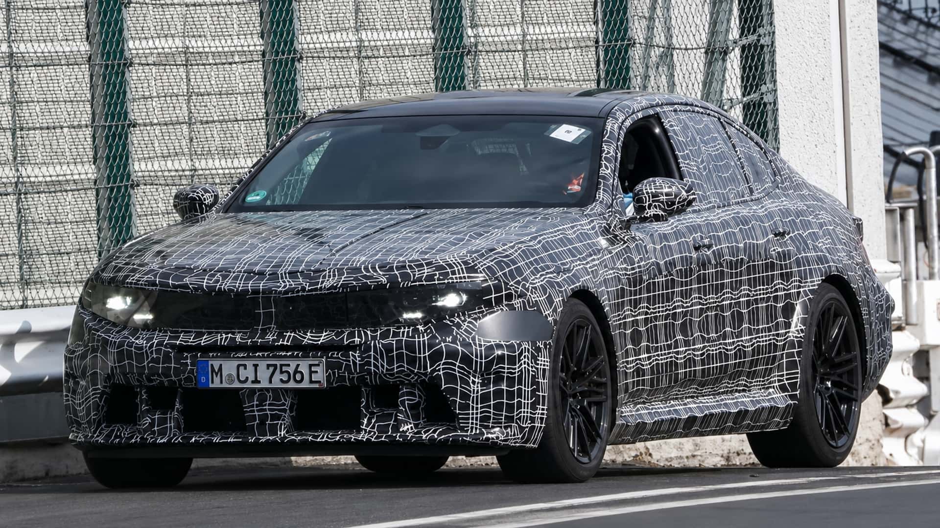 New BMW M5 and electric M3 spied during high-speed testing