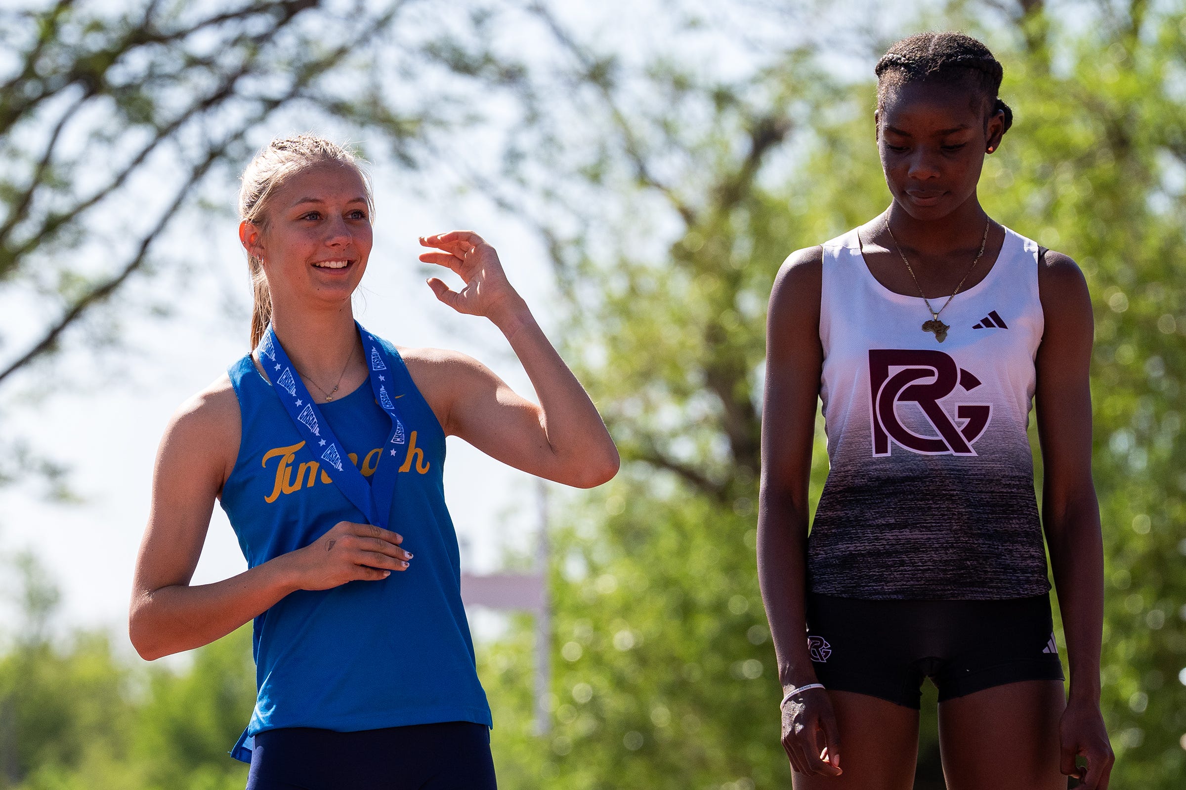 Live: Fossil Ridge's Addyson Smith doubles up state sprint titles