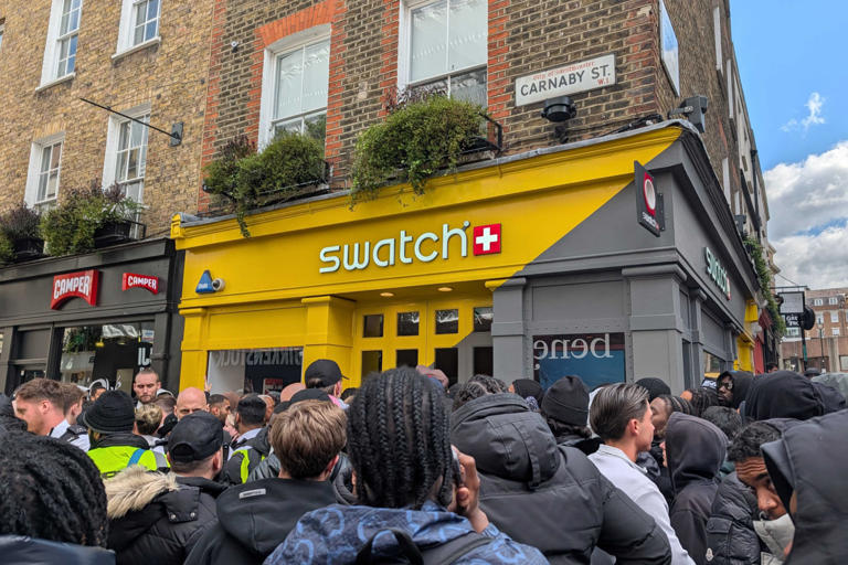 I camped in London for the Swatch x Audemars Piguet Royal Pop launch ...