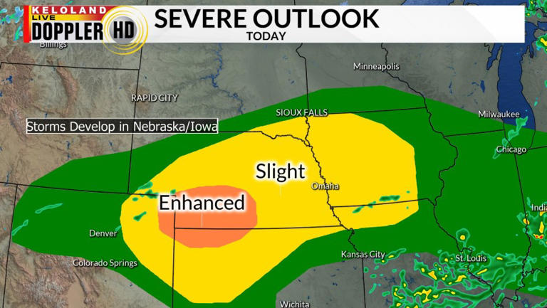 Severe weather likely on Sunday in KELOLAND