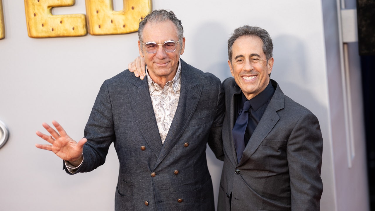 Michael Richards and Jerry Seinfeld attended the Los Angeles premiere of Netflix's "UNFROSTED" at the Egyptian Theatre in Hollywood on April 30, 2024.