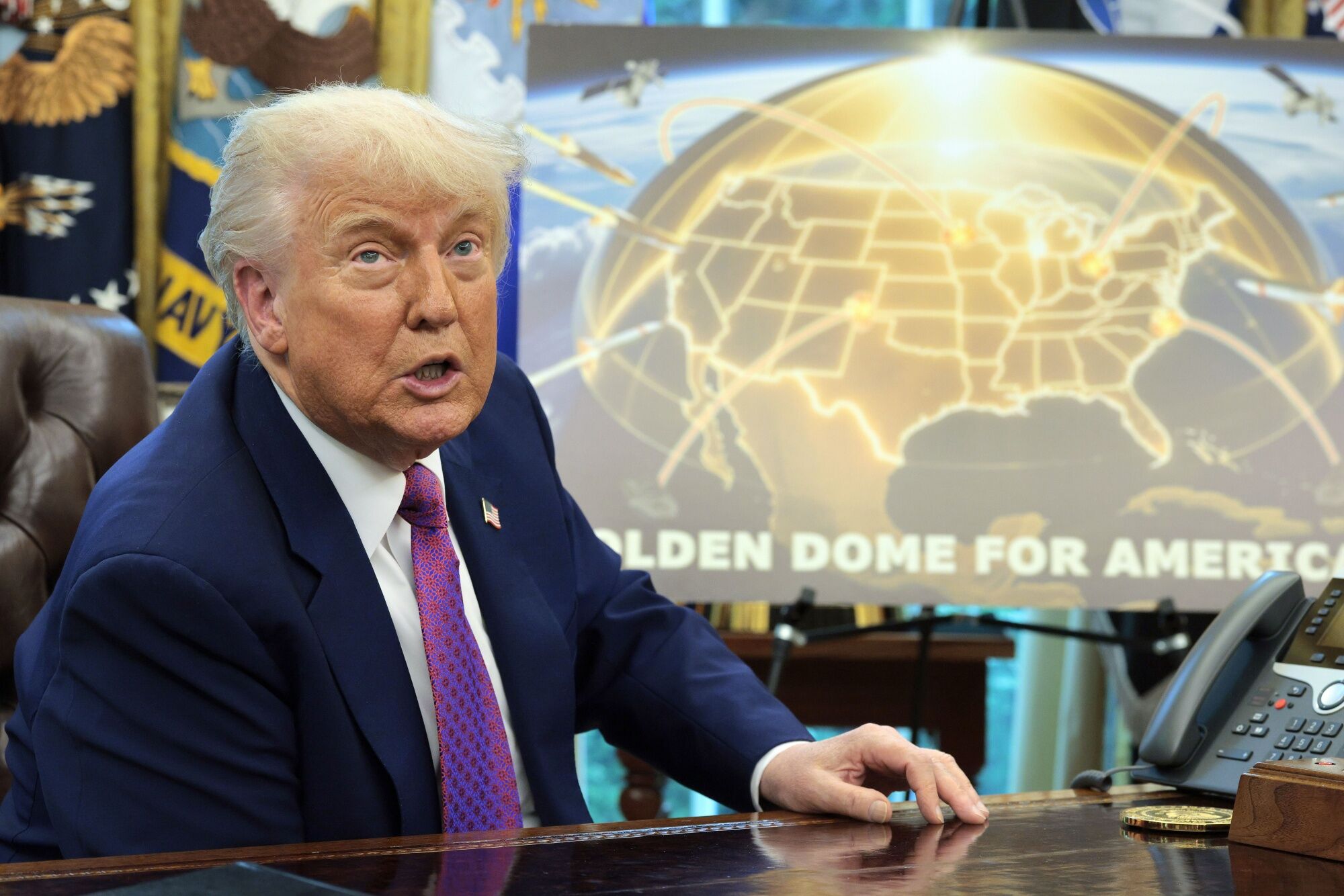 President Trump Makes Announcement With Defense Secretary Hegseth In The Oval Office