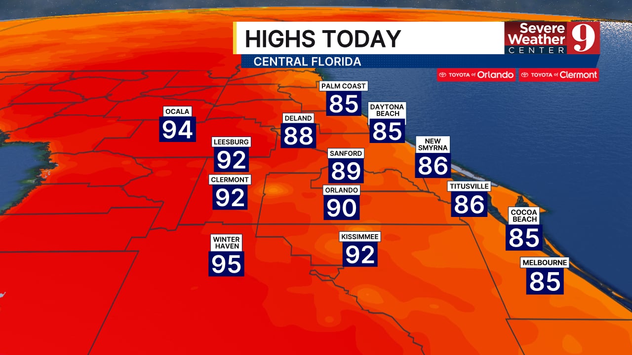 Heat wave continues in Central Florida with high humidity and afternoon ...