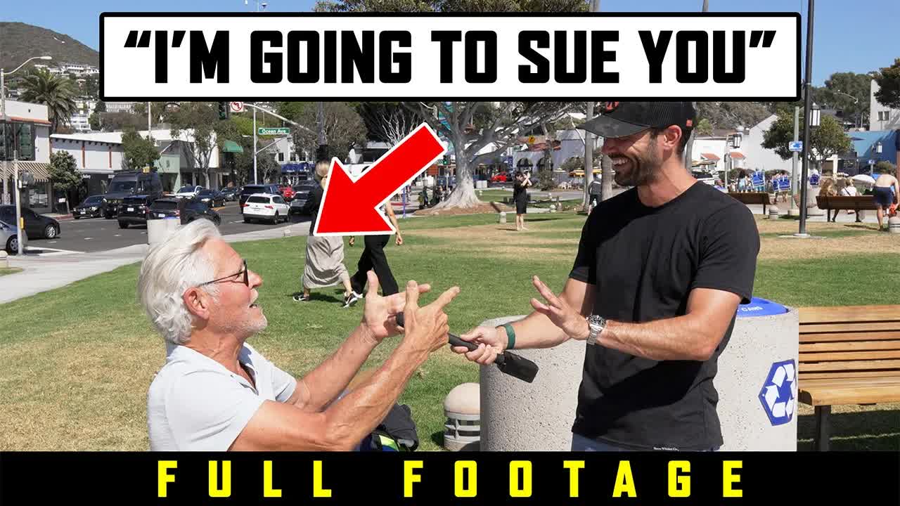 Leftist threatens lawsuit after getting pressed on camera