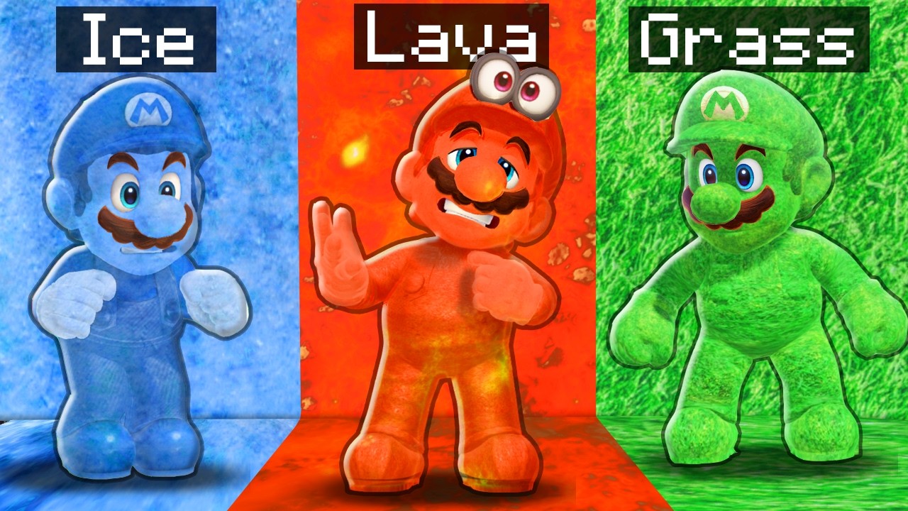 Pulling an extreme camouflage prank in Mario hide and seek