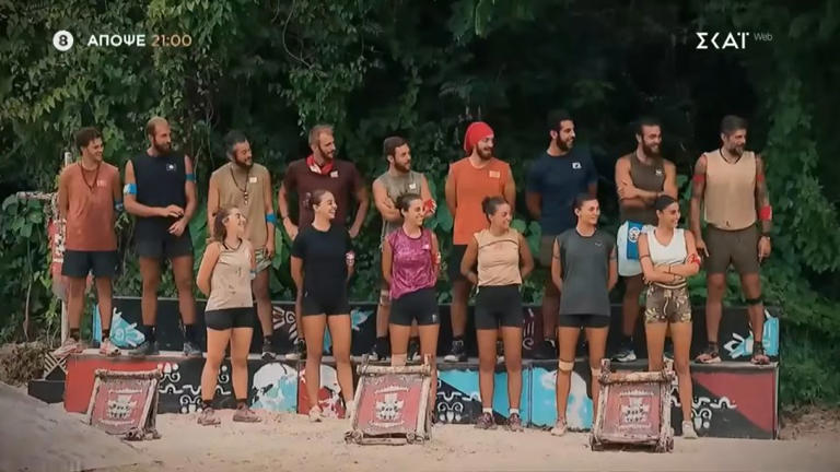 Floros was part of the show’s Greek line-up (Picture: Mega Channel)