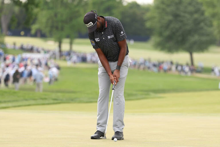 La extraña bola perdida de Sahith Theegala: El penalti más raro del Campeonato de la PGA
