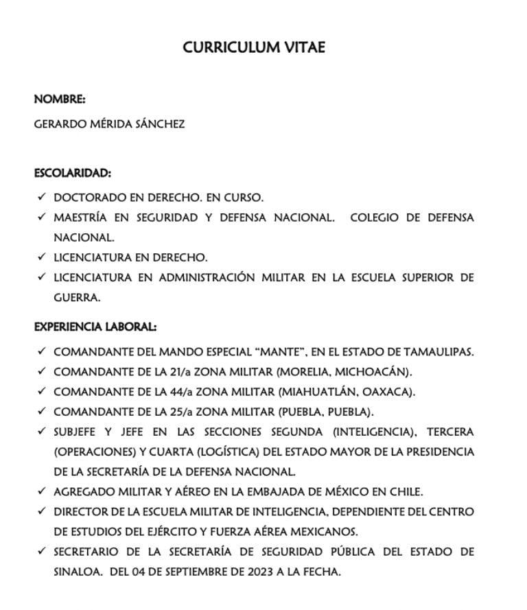 Sheinbaum se queda sin general: detienen en EU a Mérida Sánchez y se ...