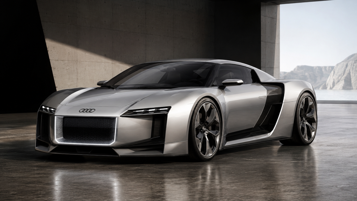 Audi’s plug-in hybrid R8 supercar could look like this