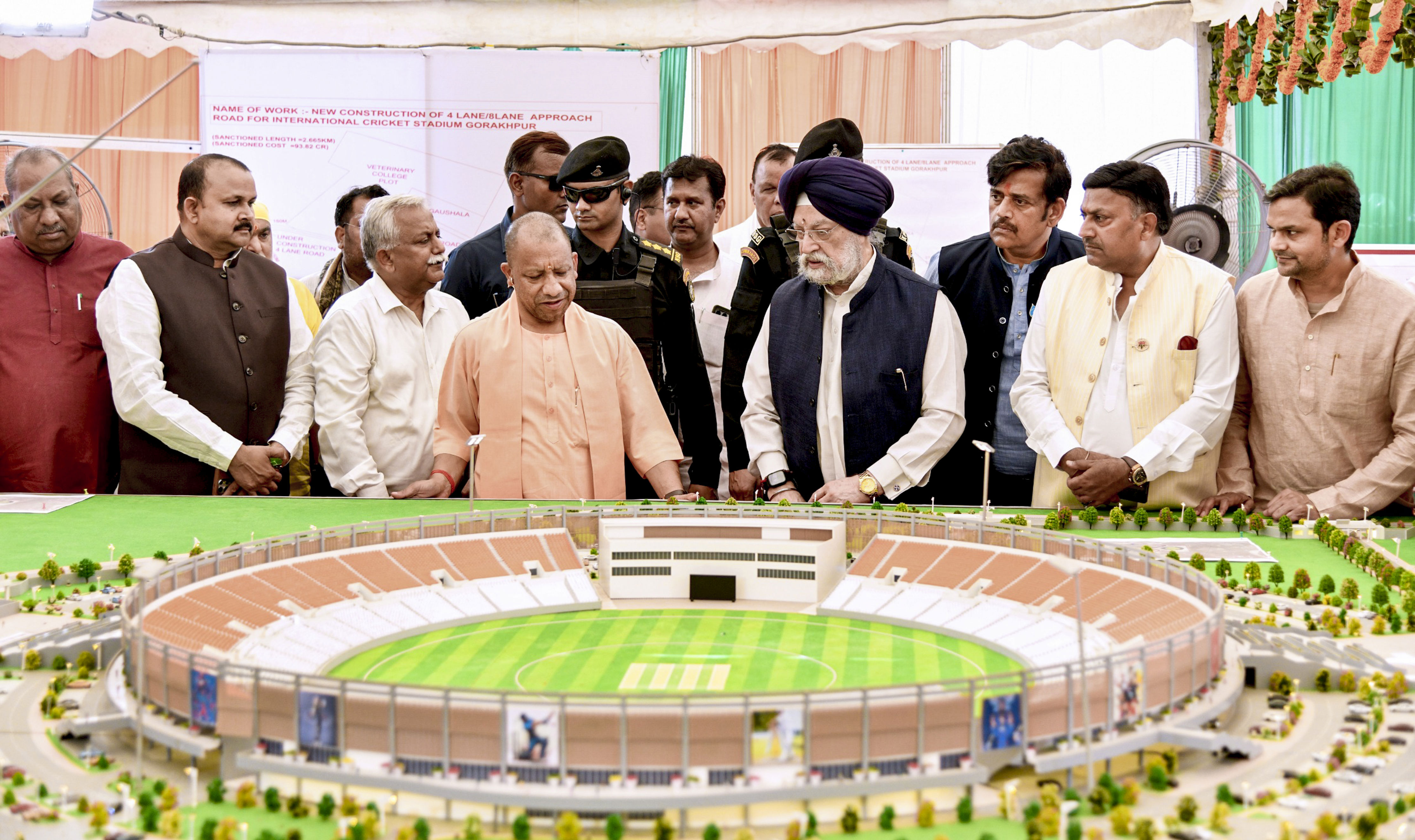 Yogi lays foundation for cricket stadium in Gorakhpur, credits PM for ' flourishing' sports culture
