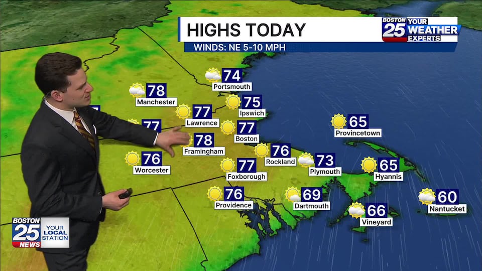Boston 25 weather: Saturday morning weather
