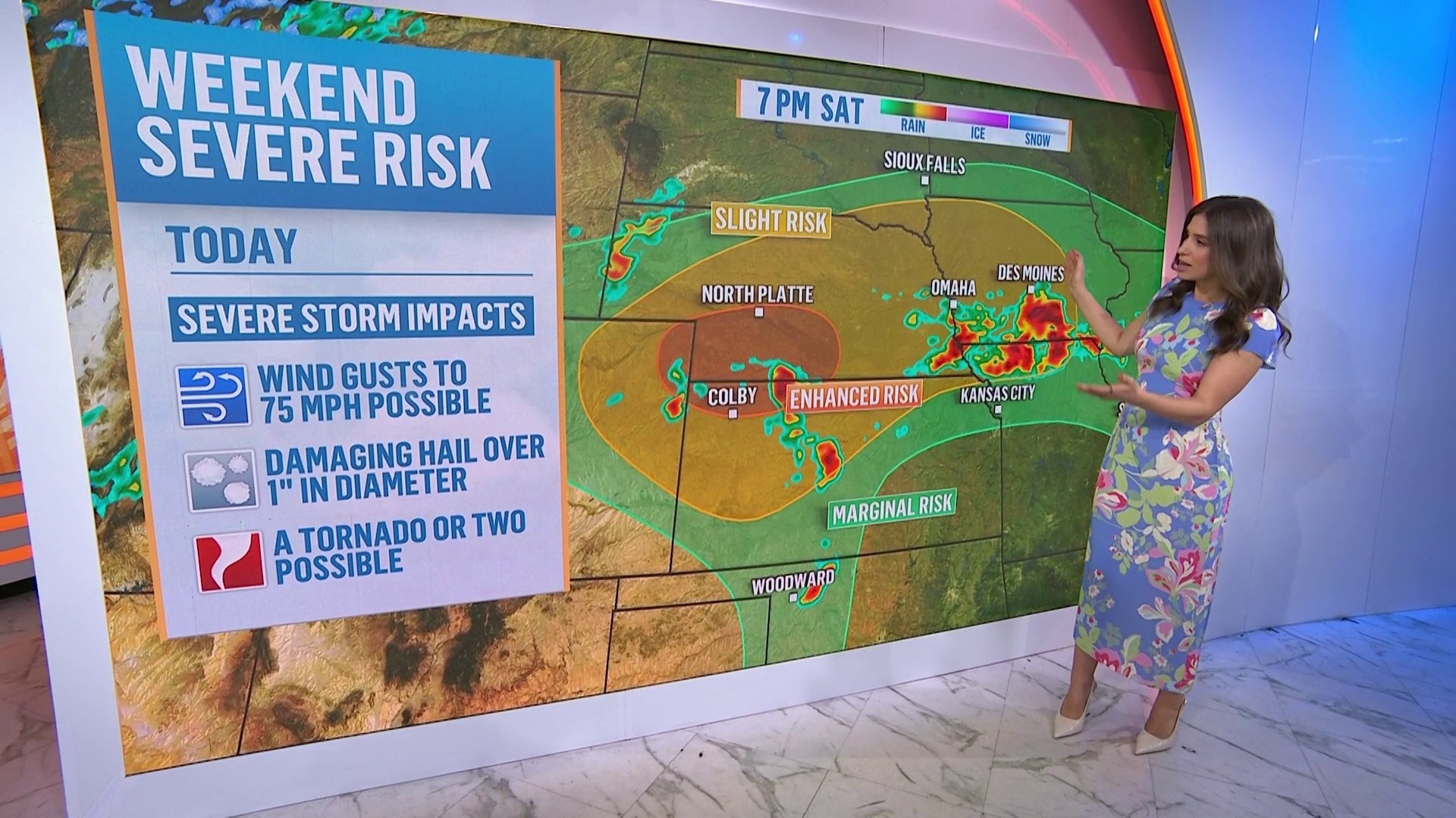 Storms sweep across Midwest as East Coast braces for warm up