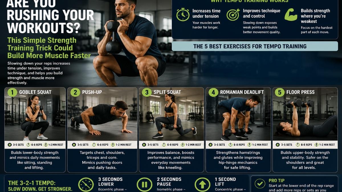 Are you rushing your workouts? This simple strength training trick ...