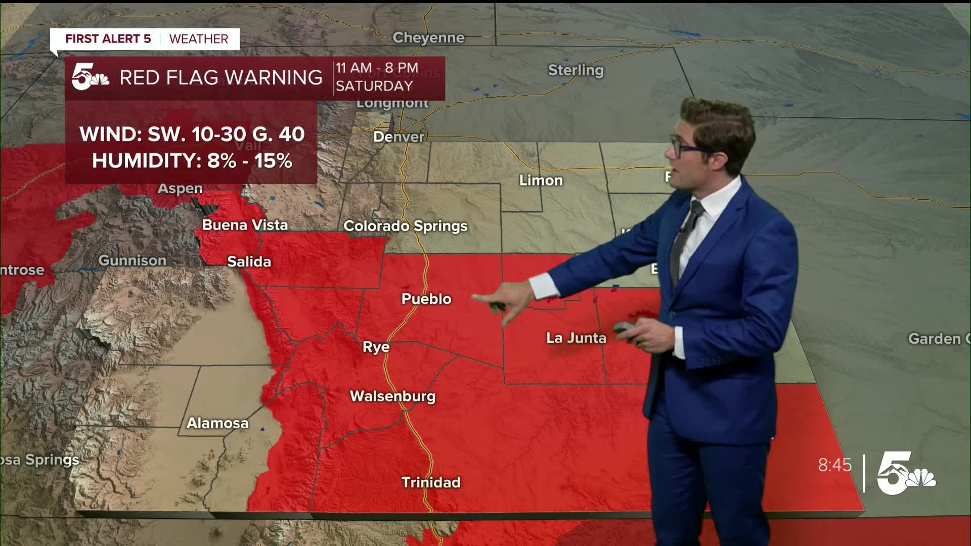 High fire danger and strong storms both ahead this weekend in southern ...