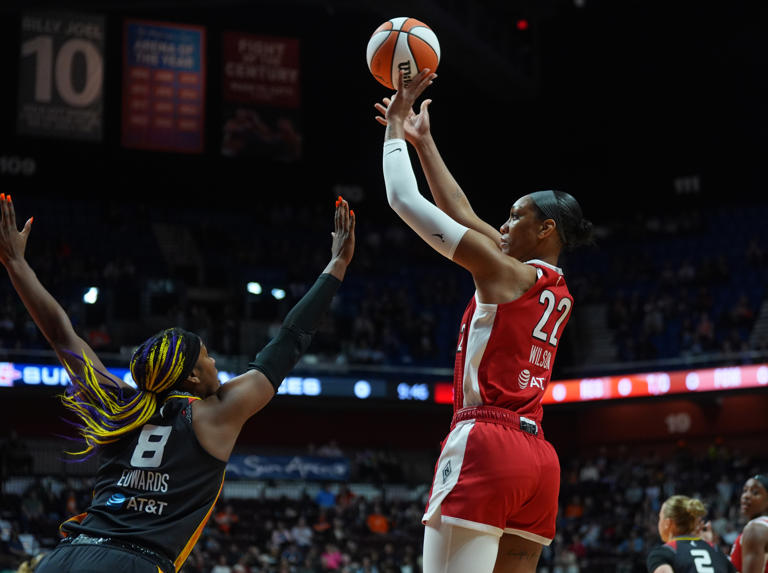 A’ja Wilson’s 45 puts her alone in WNBA history