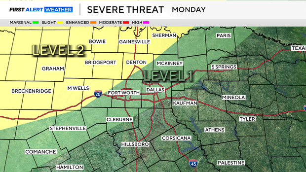 Breezy and muggy weekend as we track North Texas storm chances for Monday
