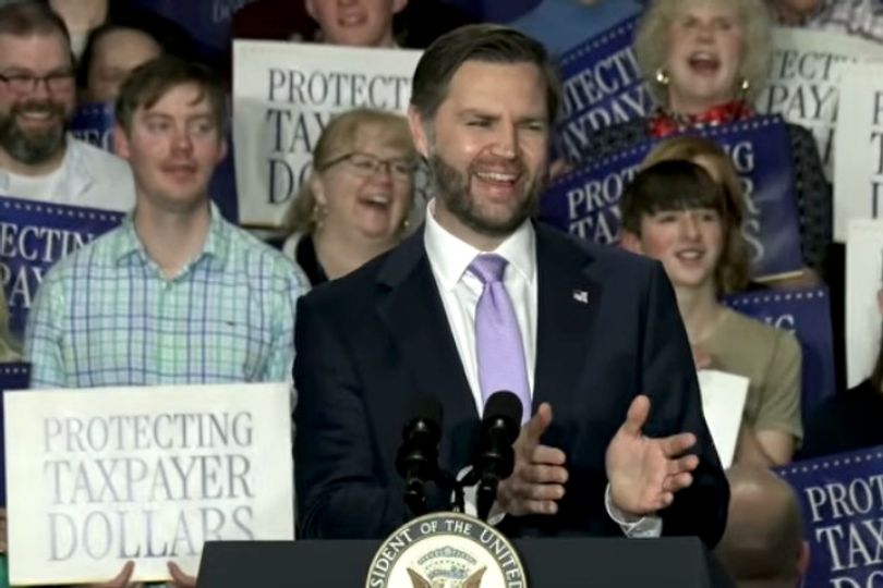 JD Vance laughs nervously as rally crowd erupts in angry booing