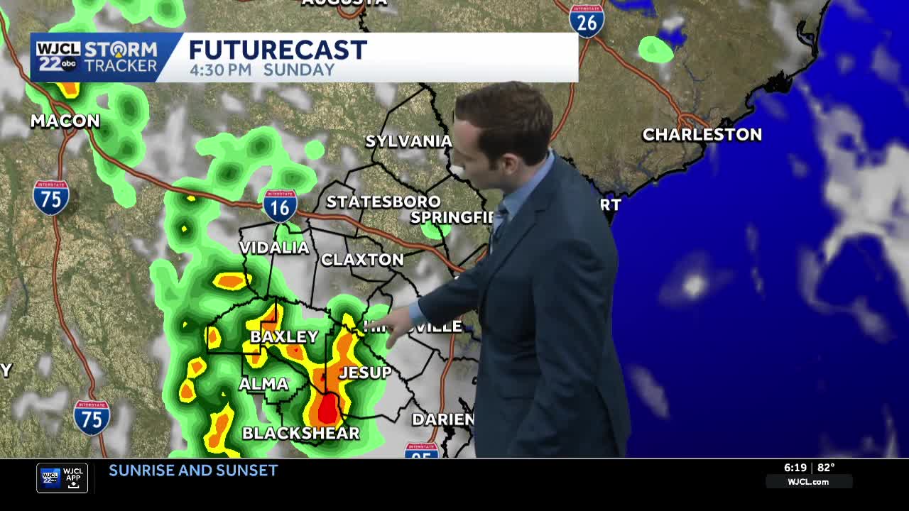 Isolated thunderstorms possible for parts of southeast Georgia and the ...