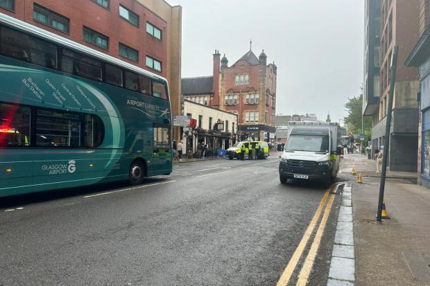 Emergency crews respond to ongoing incident on busy Glasgow street