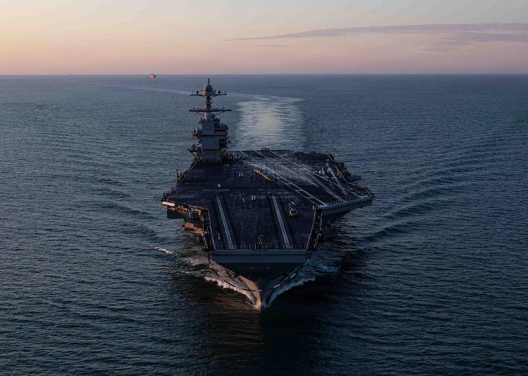 Photos: USS Gerald R Ford brings 4,500 sailors home to Hampton Roads