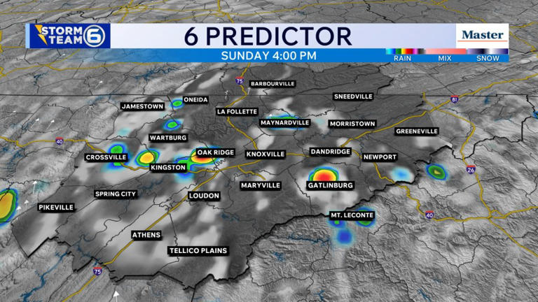 Knoxville weather: Hot and humid Sunday with a possible stray storm