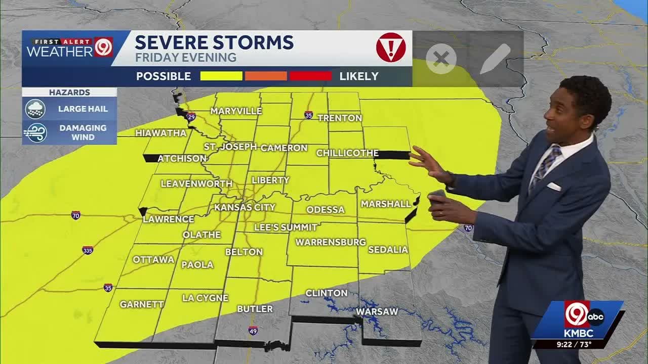 Kansas City faces potential severe thunderstorms on Friday