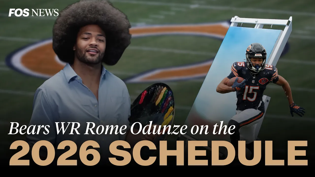 Rome Odunze on being Bob Ross, the Bears' hardest schedule, and Super ...