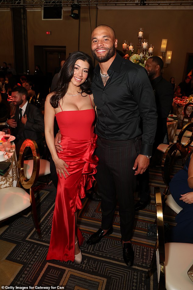 Dak Prescott spotted with ex-fiancee's bridesmaid two months on from  calling off lavish wedding