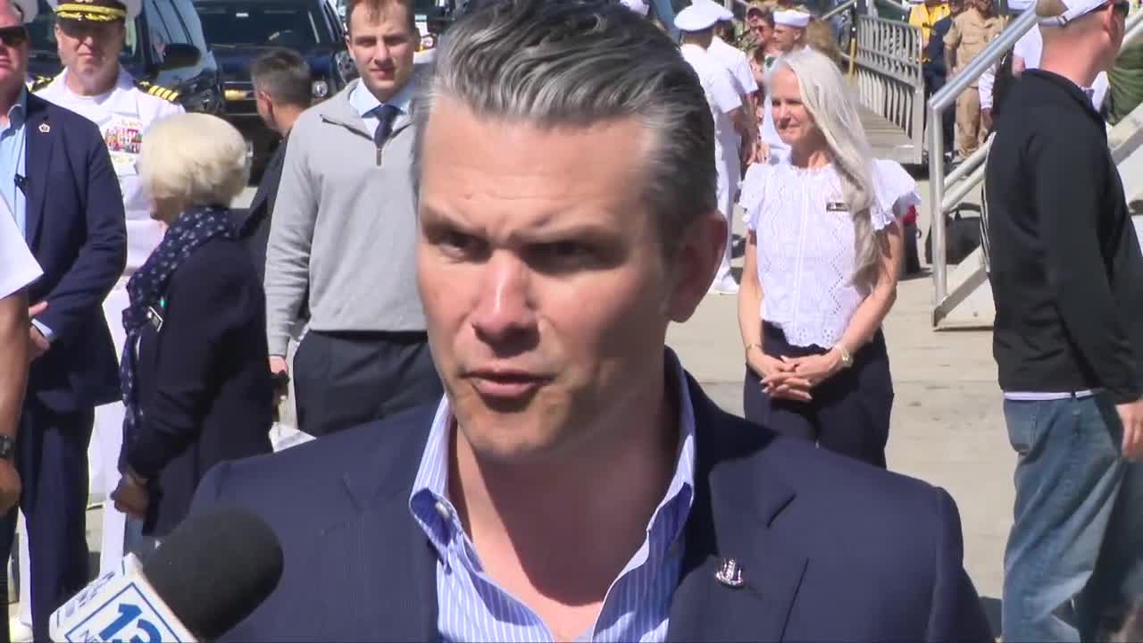 'What a testament:' Hegseth meets sailors, families as USS Gerald R ...