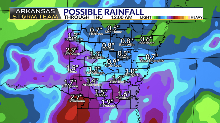 Arkansas Storm Team forecast: Rain chances (and storm chances) on the rise