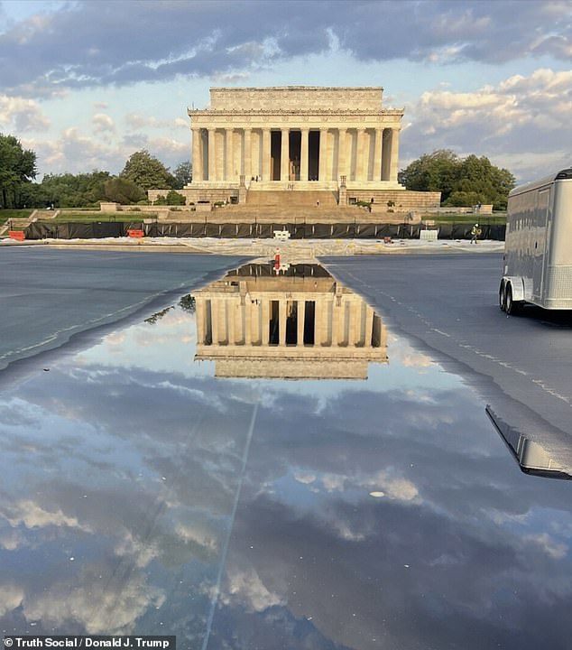 Trump Reveals New Reflecting Pool with Breathtaking Lincoln Memorial Views
