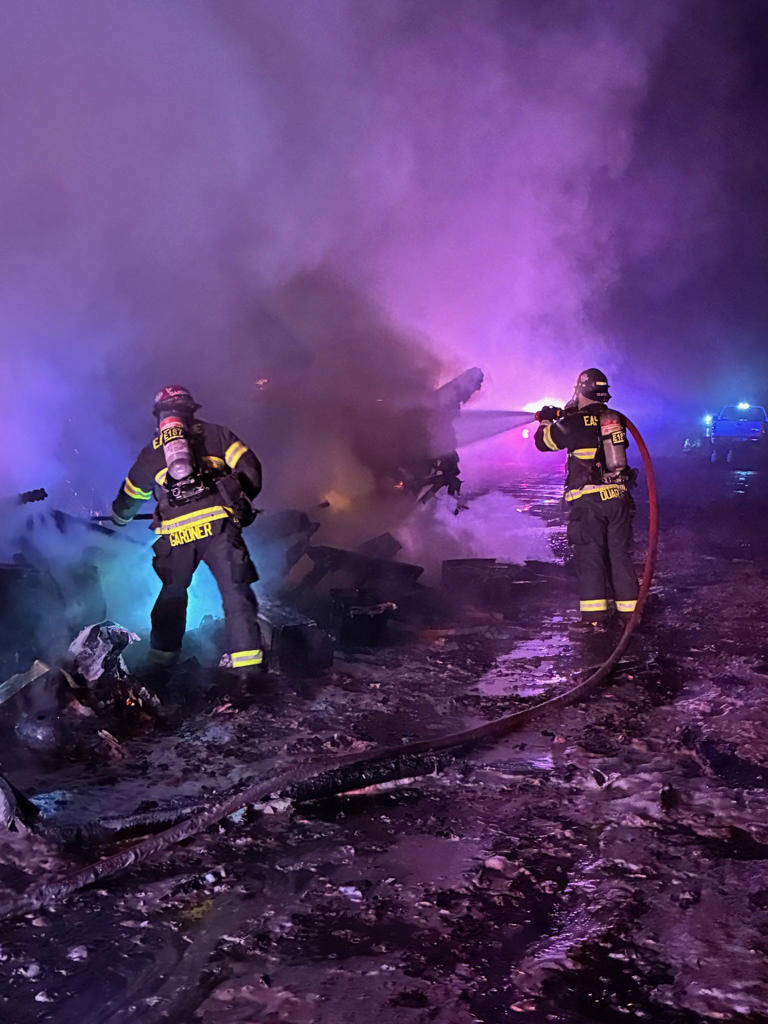 Eastside fire crews respond to RV fire on I-90