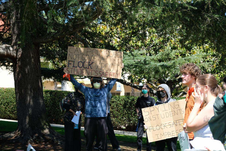 Cal Poly students protest use of controversial surveillance cameras