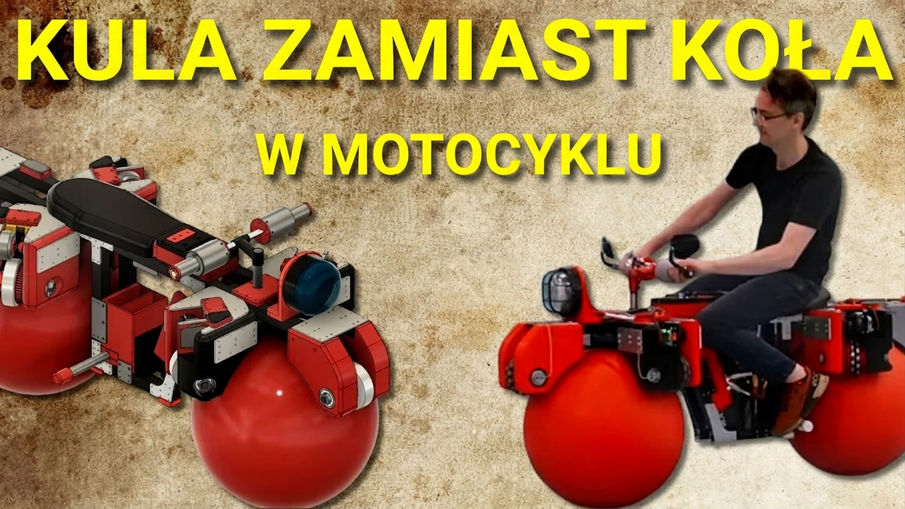 Kula zamiast koła w motocyklu – co z tego wyjdzie?