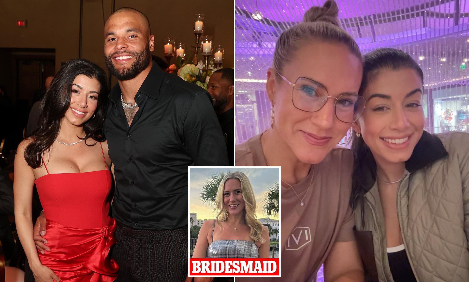 Dak Prescott spotted with ex-fiancee's bridesmaid two months on from ...