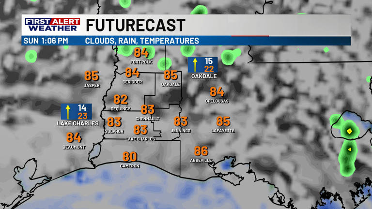 First alert forecast: Warm and humid Sunday, higher rain chances return ...