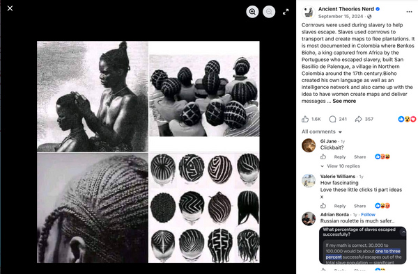 Did slaves braid maps in cornrows to facilitate escape? History behind ...