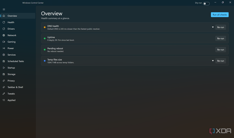 I got tired of hunting through Windows for every setting, so I built my ...