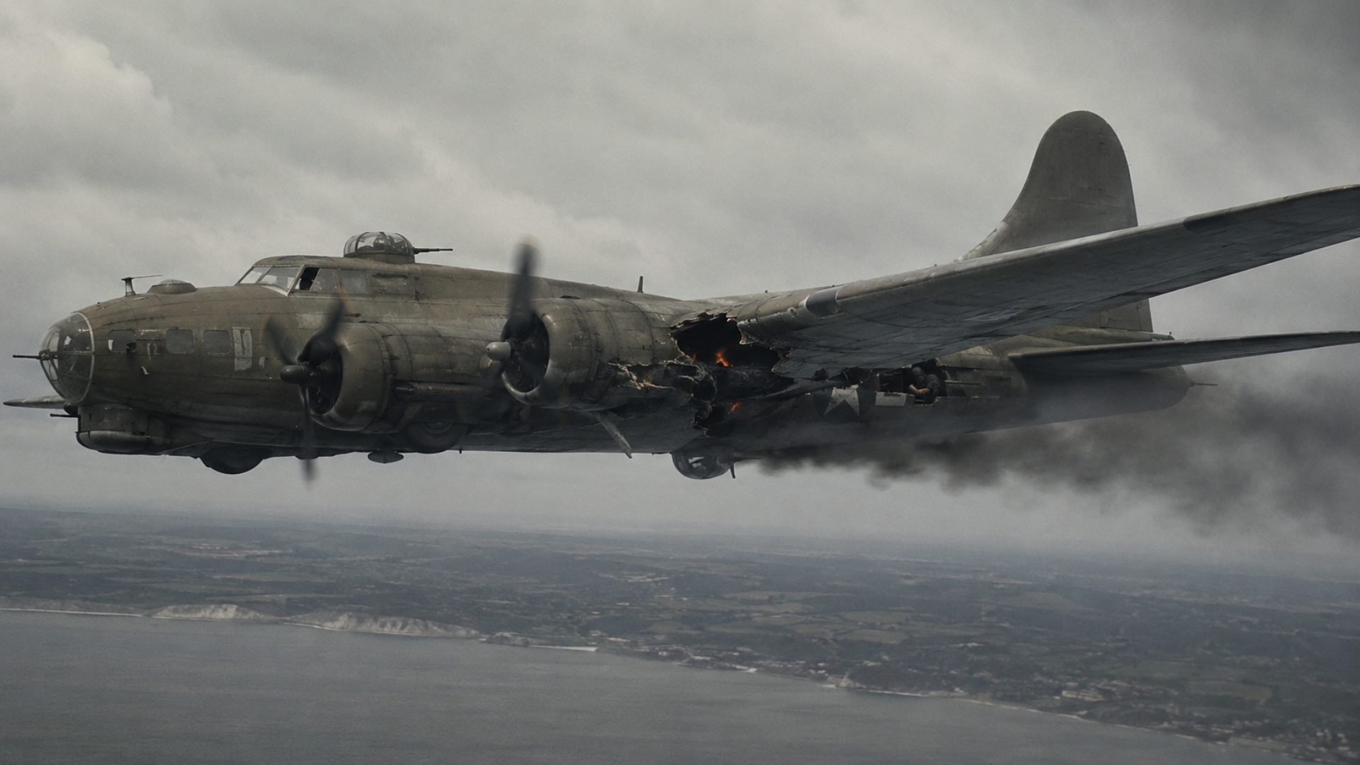 The B-17 was burning over France. The gunner everyone doubted saved it