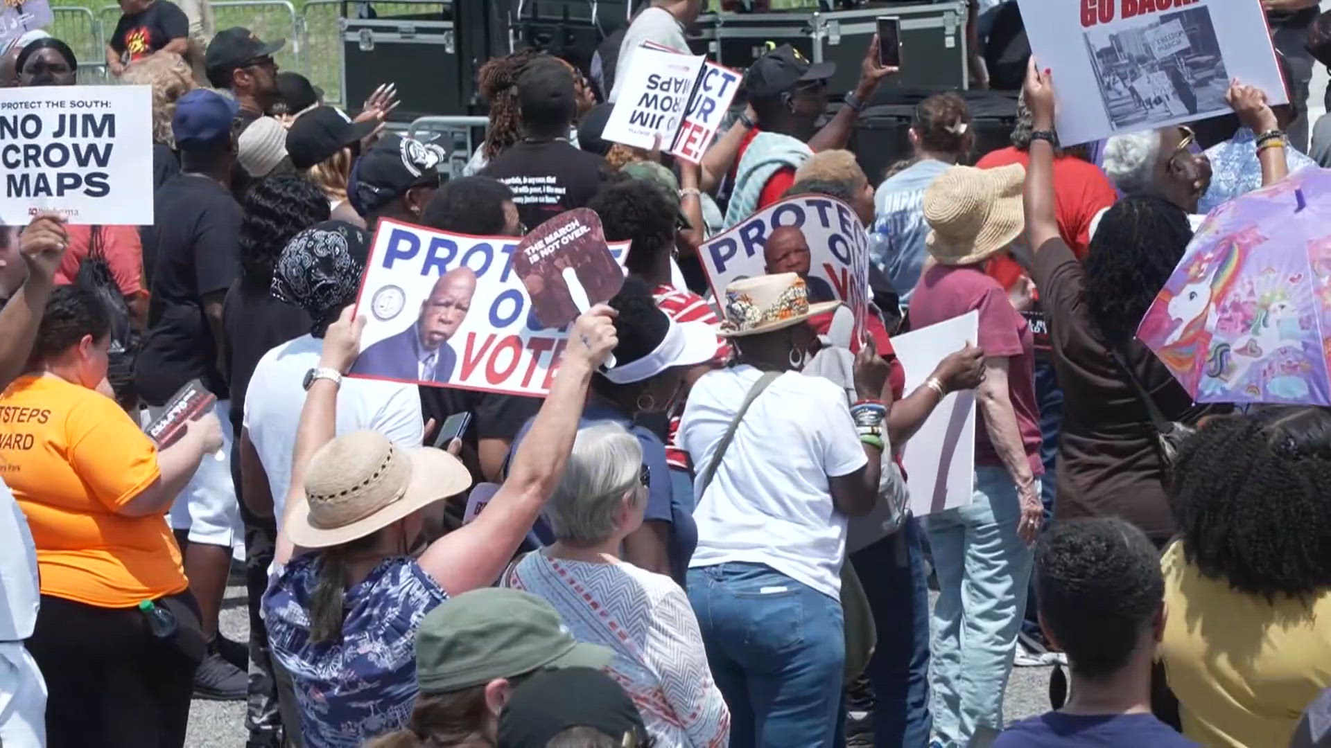 Protests on voters' rights draw thousands nationwide