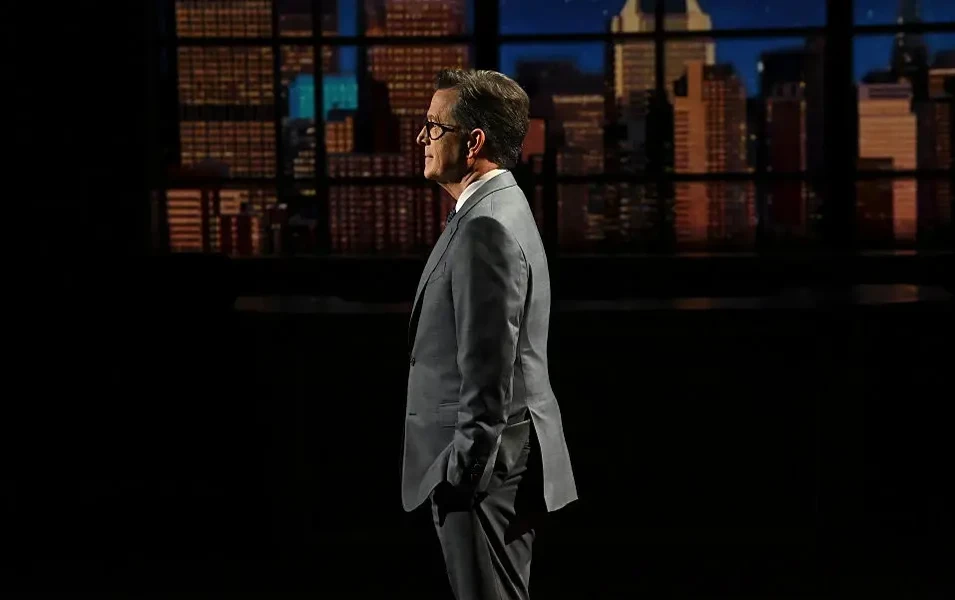 Colbert mixes CBS jabs with star-studded farewell week