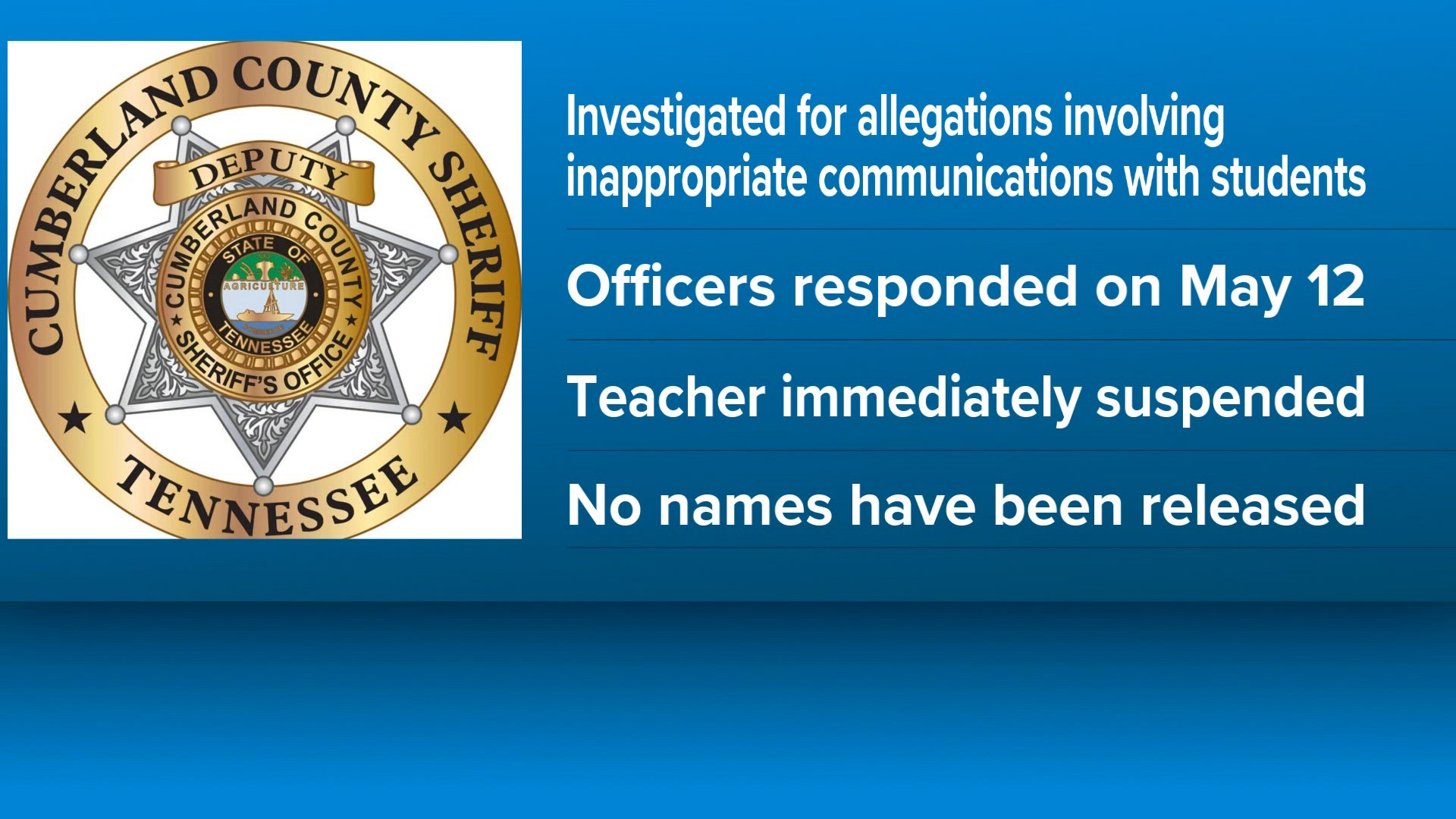 High school teacher in Cumberland County under investigation