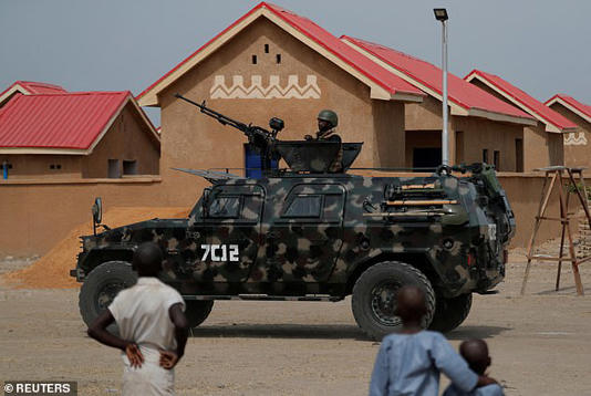 Nigerian forces worked with American troops to locate and kill Abu-Bilal al-Minuki. Pictured above is a Nigerian Security Forces vehicle in 2022
