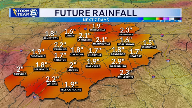 Knoxville weather: Hot and humid Sunday with a possible stray storm