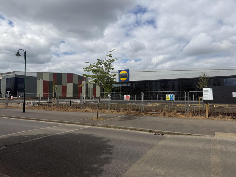 Photos show construction of new Lidl in Hampton nearing completion ...