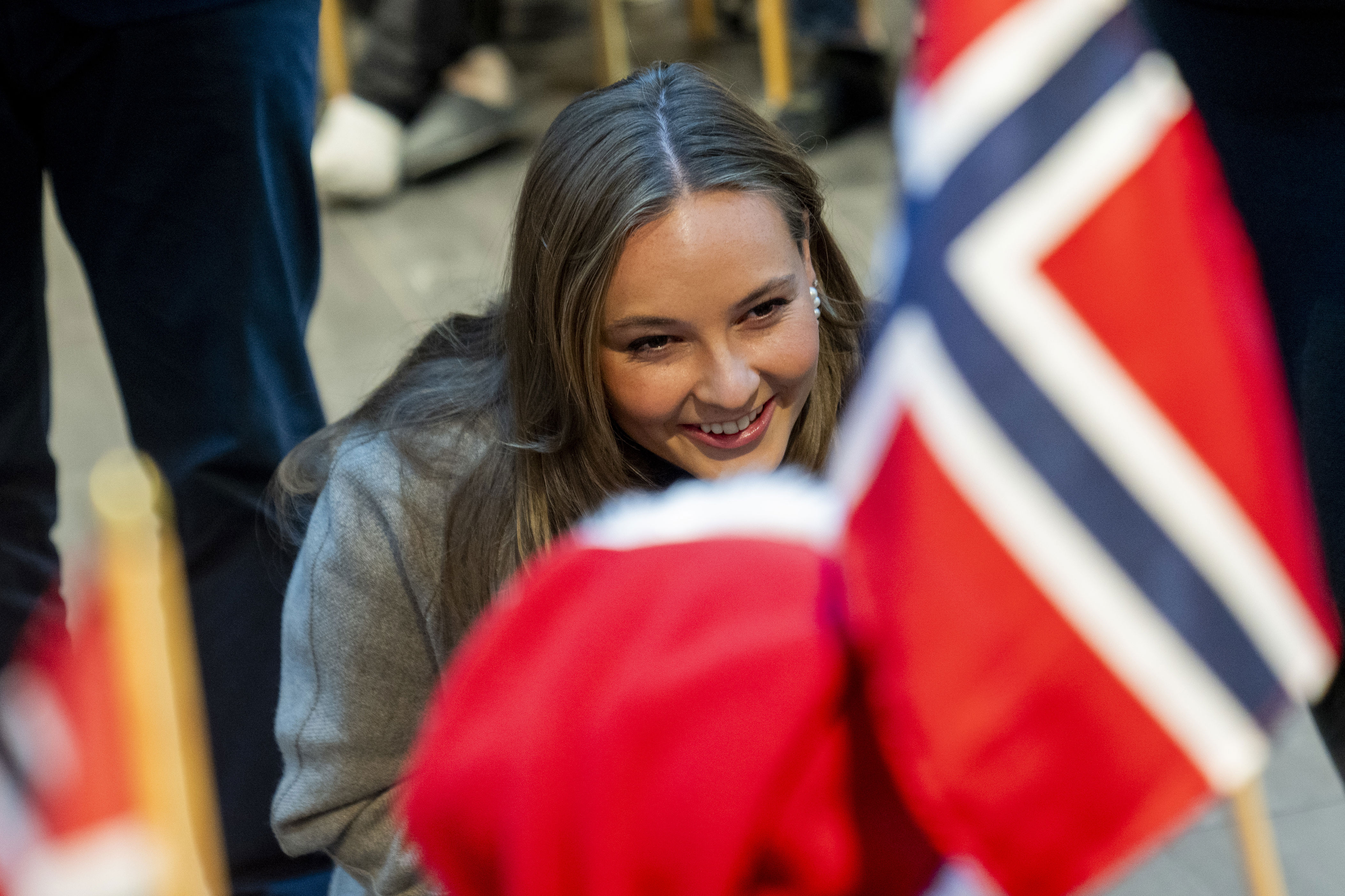 Selv om hun feirer nasjonaldagen langt hjemmefra, finner nok prinsesse Ingrid Alexandra noen norske flagg i Sydney også. Arkivfoto: Fredrik Varfjell / NTB
