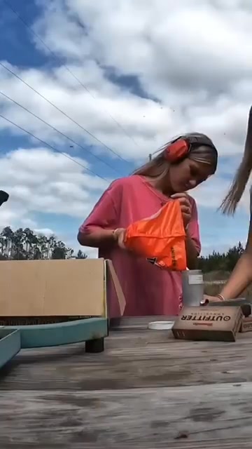 Twins at the shooting range